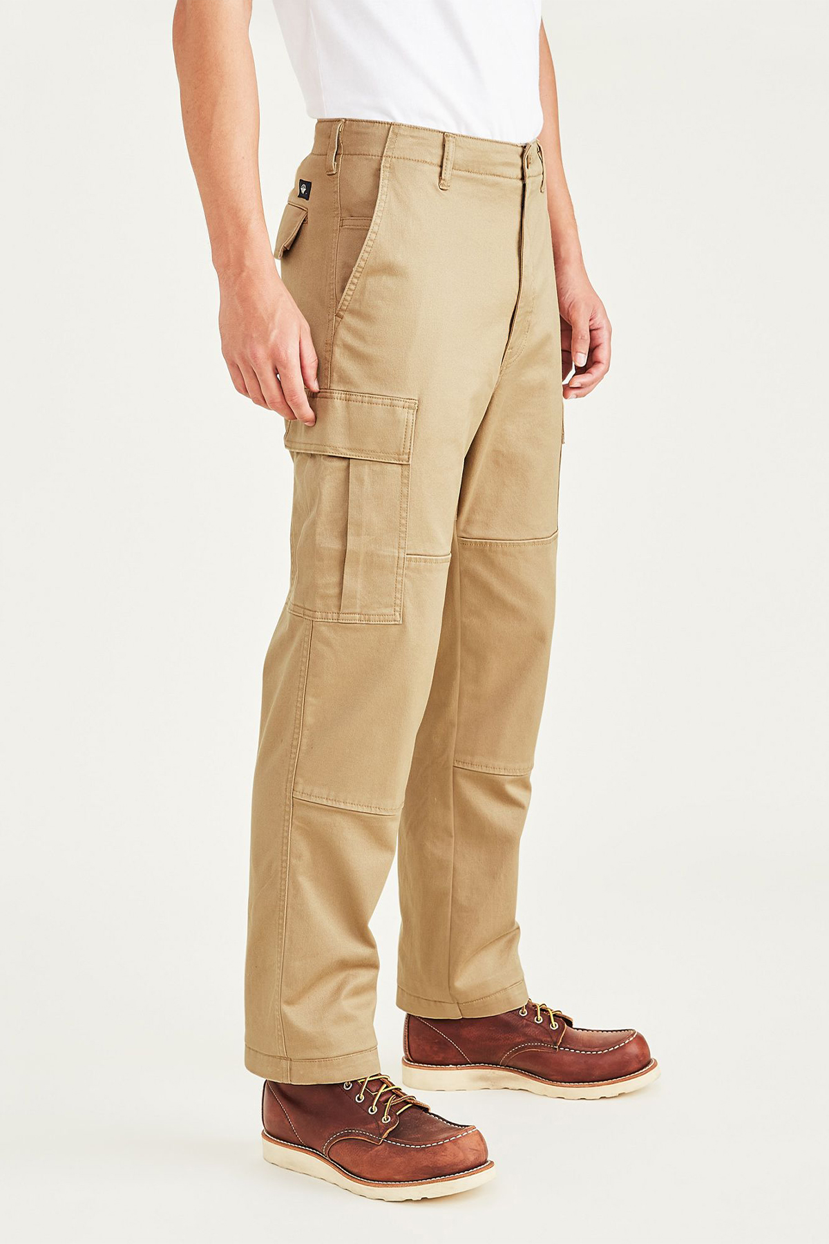 Smart 360 Tech Kargo Bej Straight Fit Pantolon