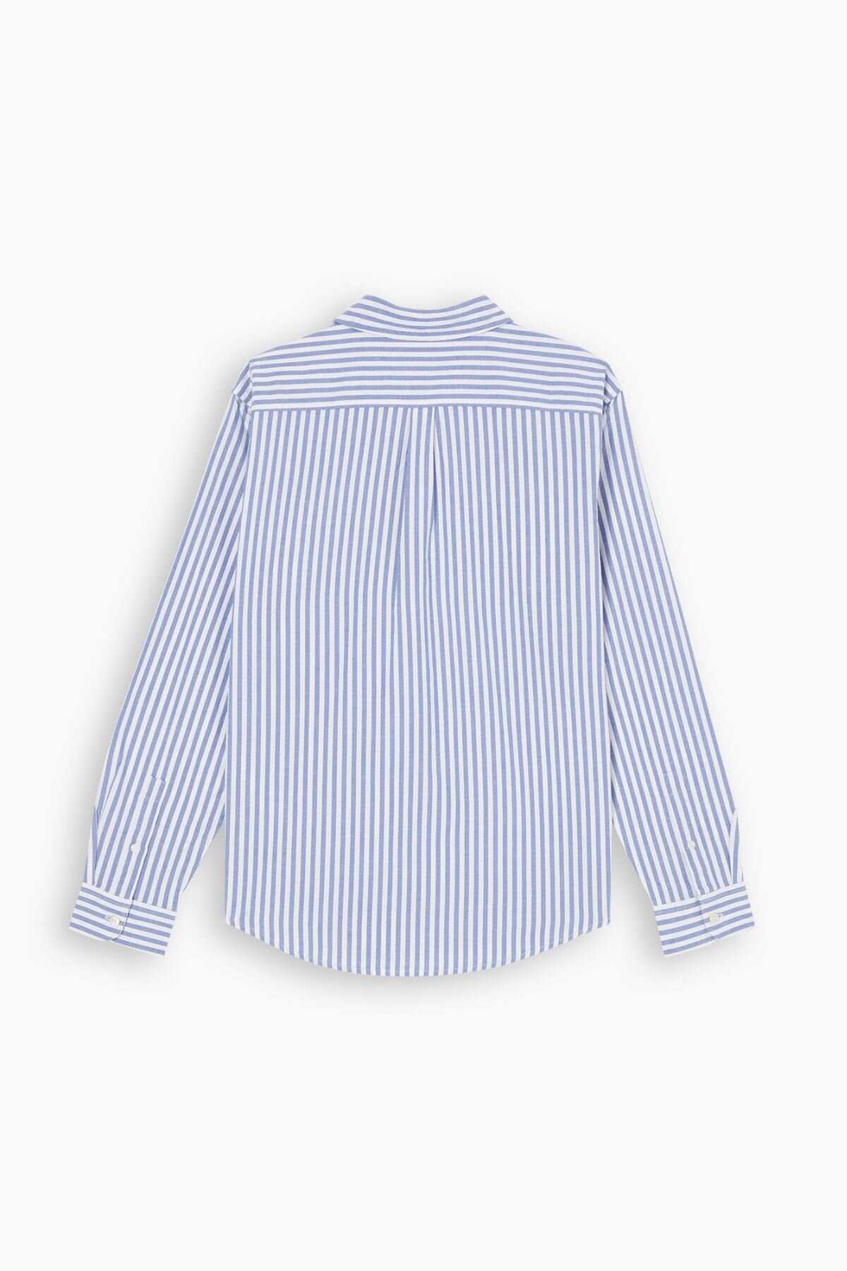 Stretch Oxford Mavi Gömlek