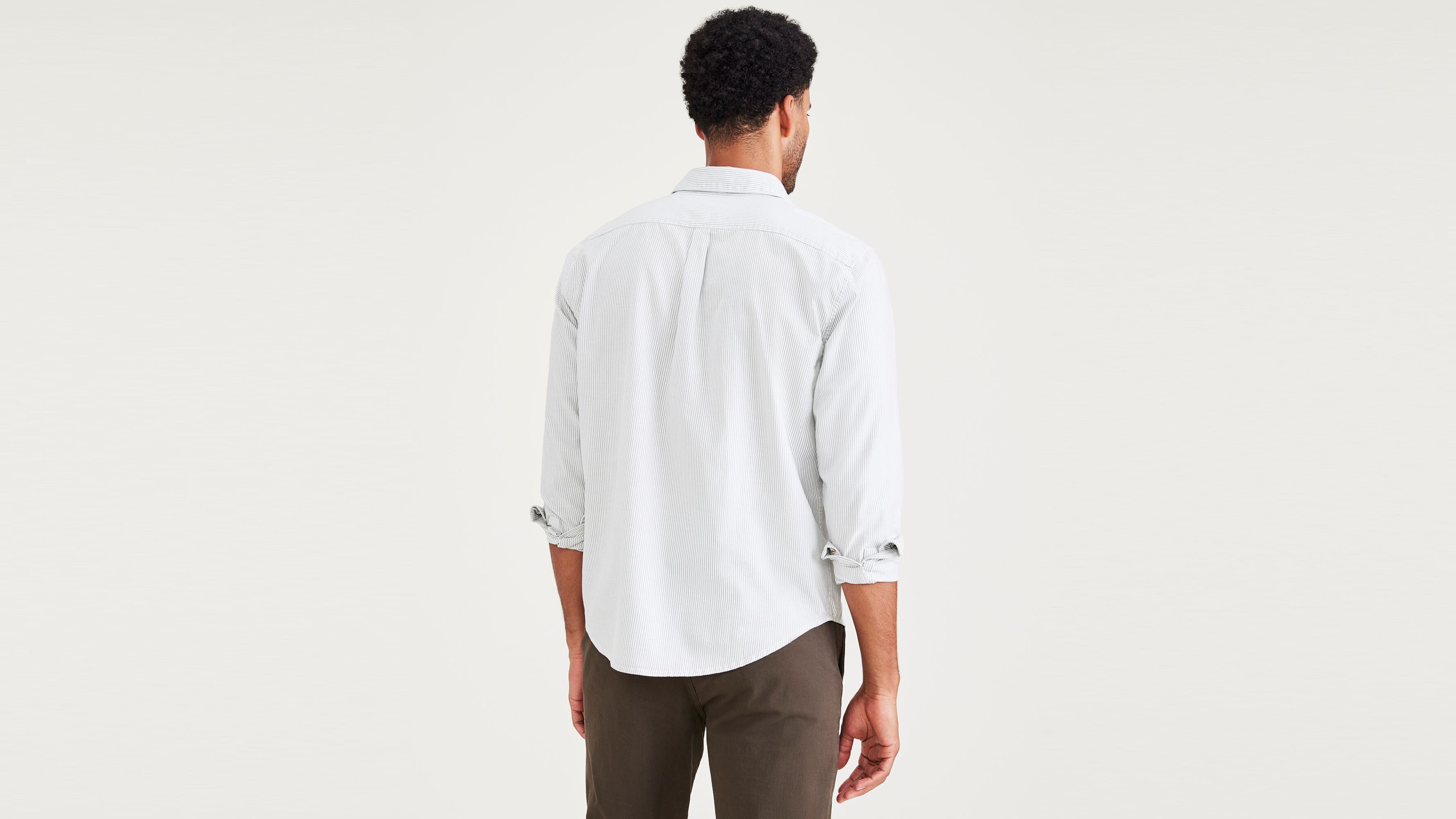 Stretch Oxford Yeşil Gömlek