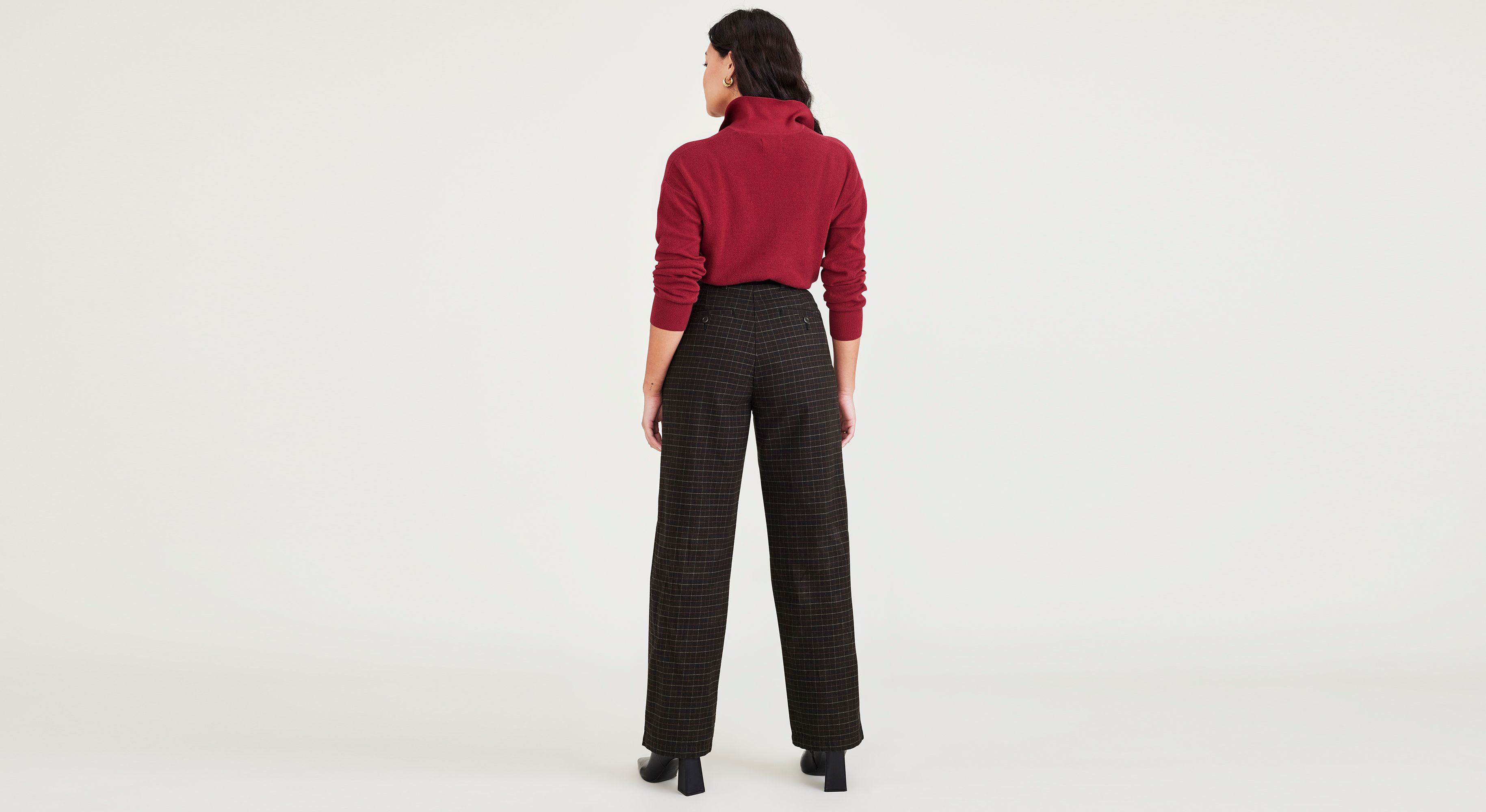 Original Pleated High Wide Pantolon