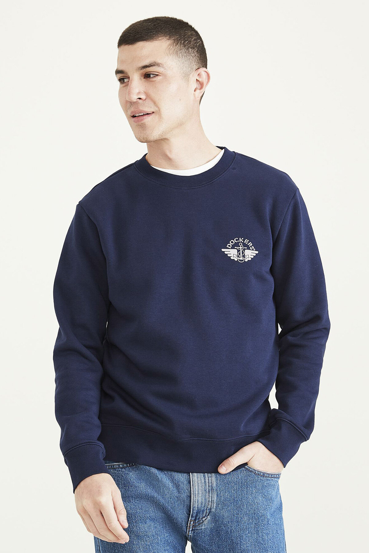Crewneck Lacivert Sweatshirt