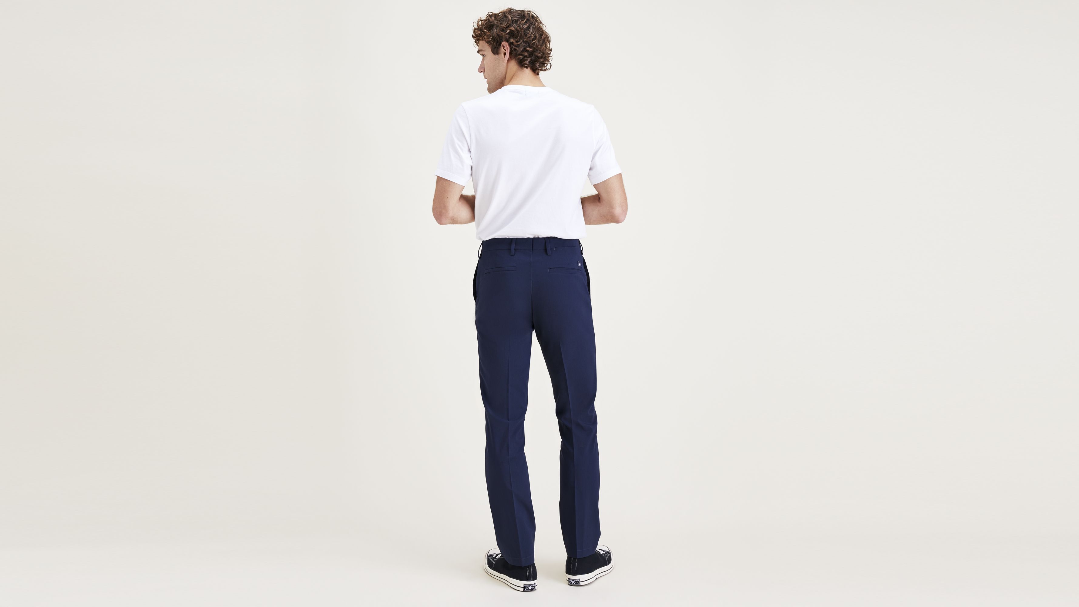 Signature Go Lacivert Khaki Slim Fit Pantolon