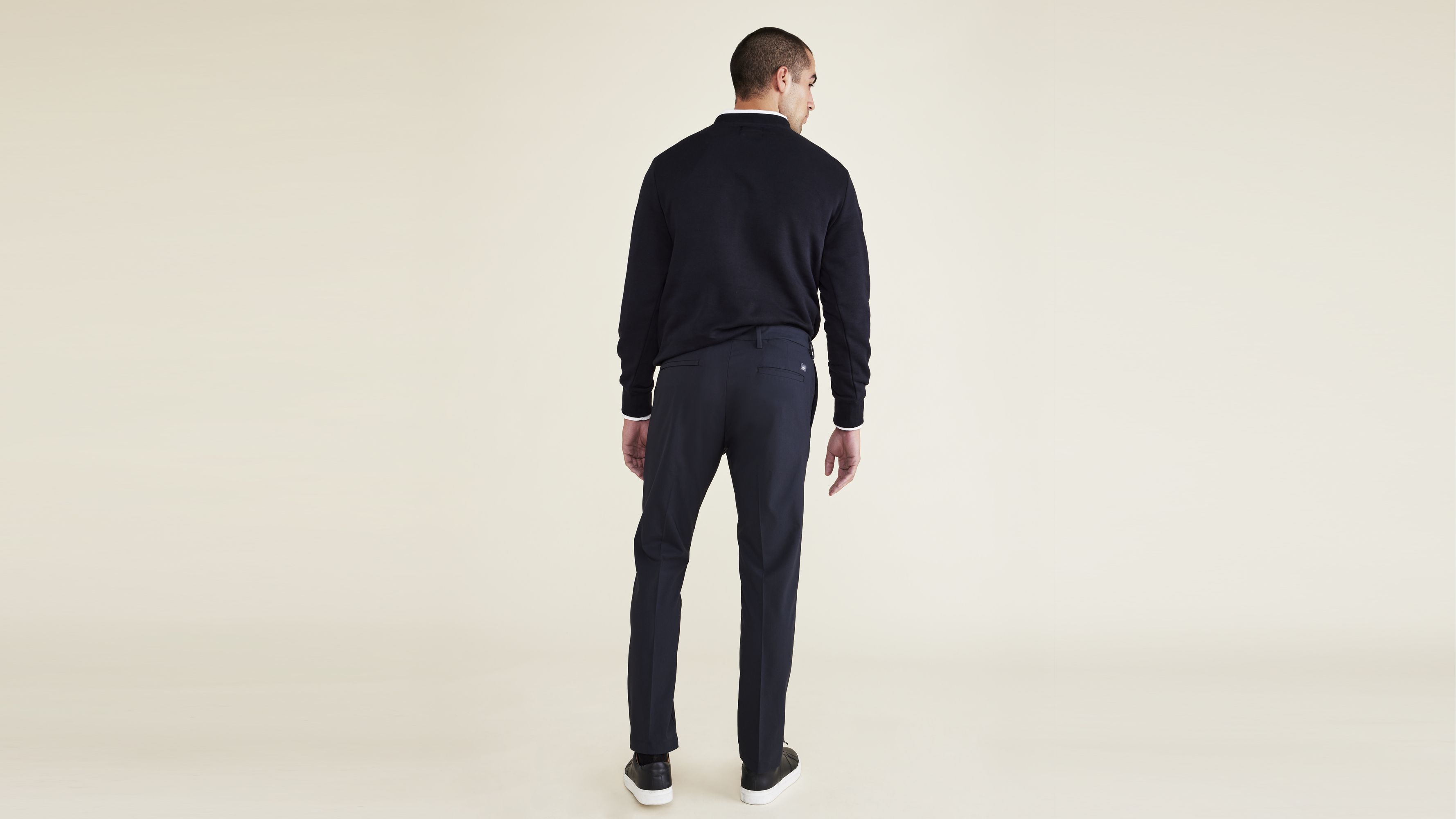 Signature Go Siyah Khaki Slim Fit Pantolon