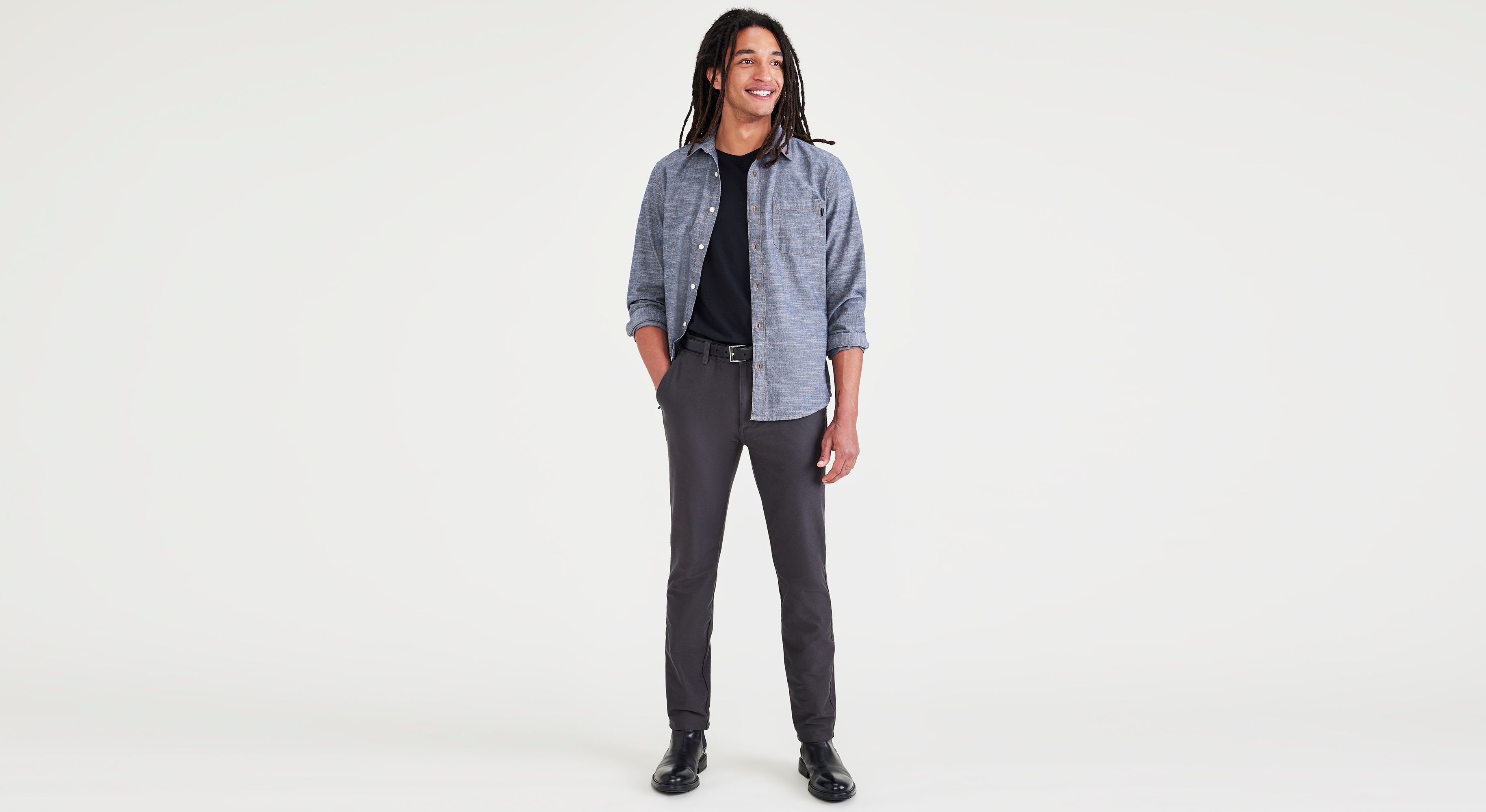 Smart 360 Comfort Knit Skinny Fit Chino Pantolon