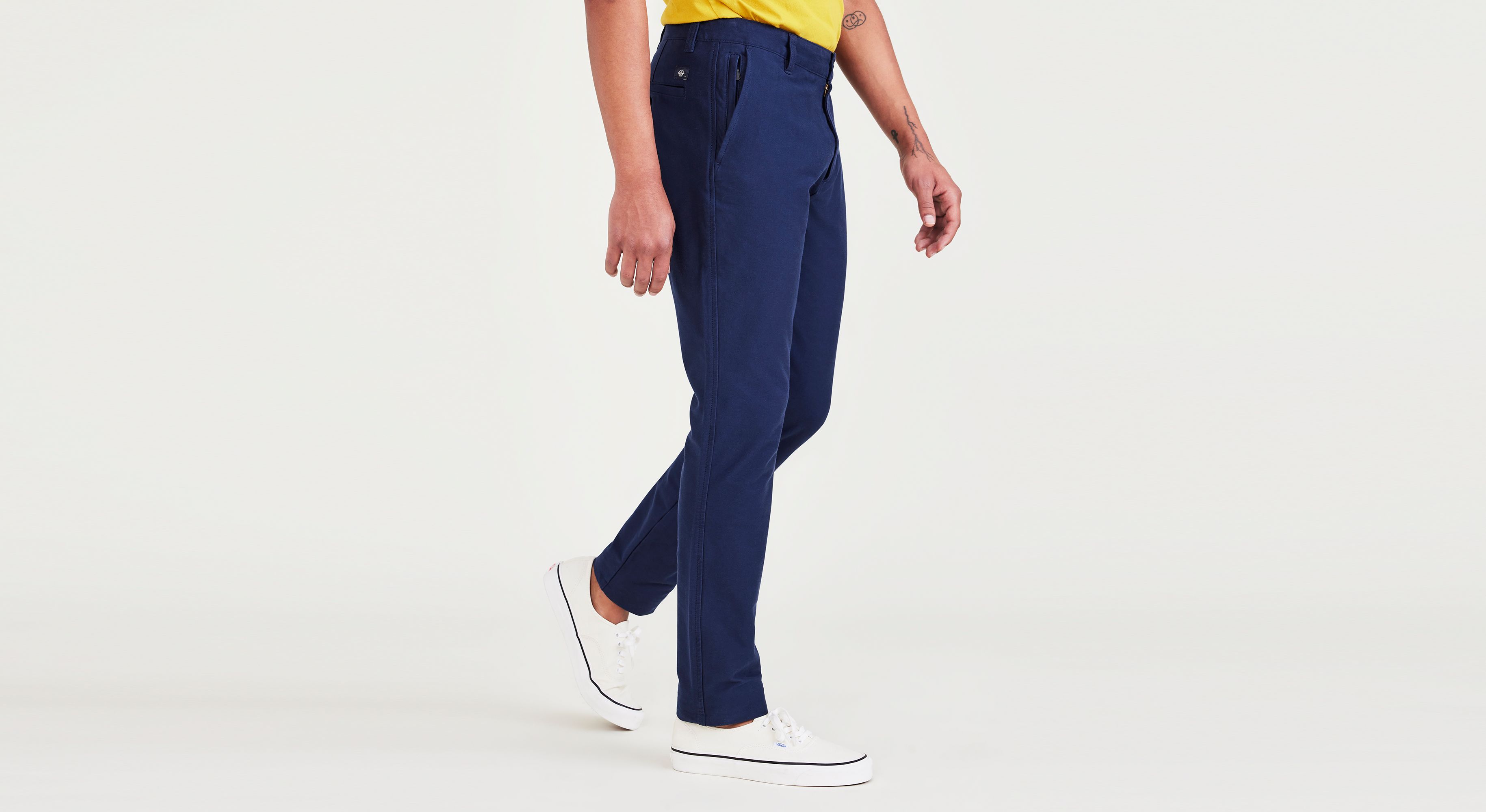 Smart 360 Comfort Knit Lacivert Skinny Fit Chino Pantolon