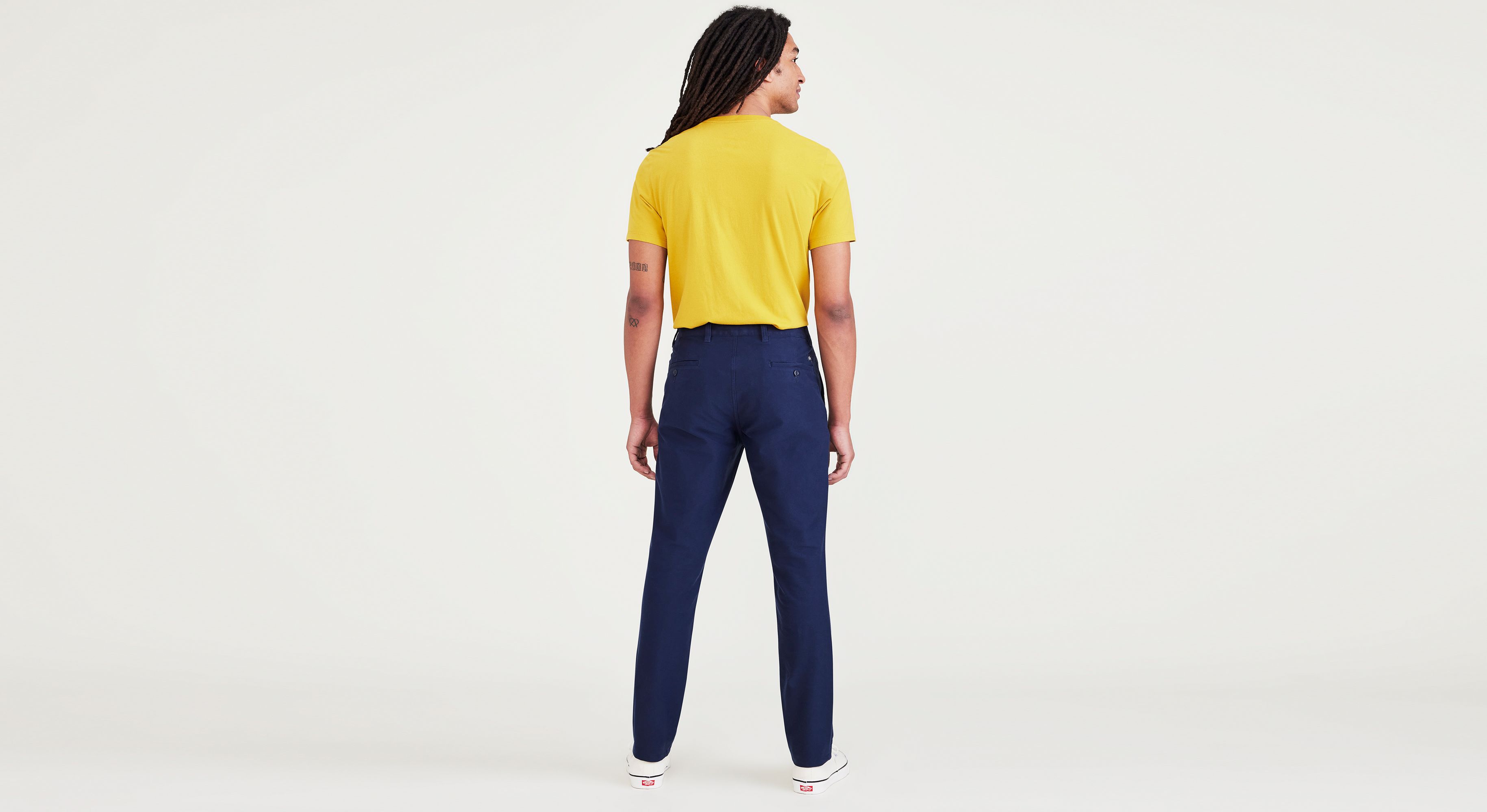 Smart 360 Comfort Knit Lacivert Skinny Fit Chino Pantolon