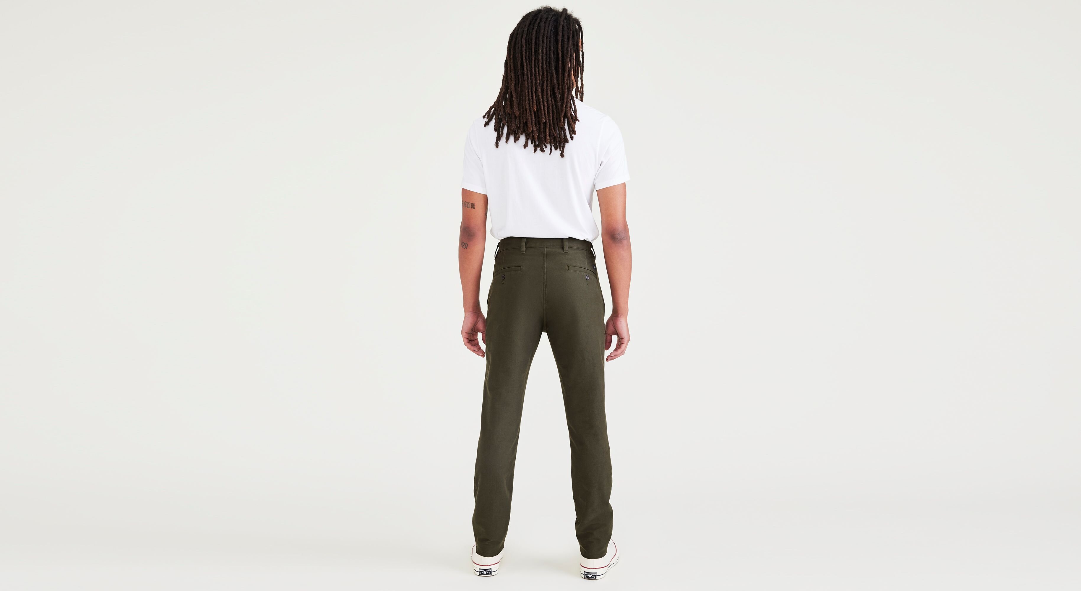 Smart 360 Comfort Knit Yeşil Skinny Fit Chino Pantolon