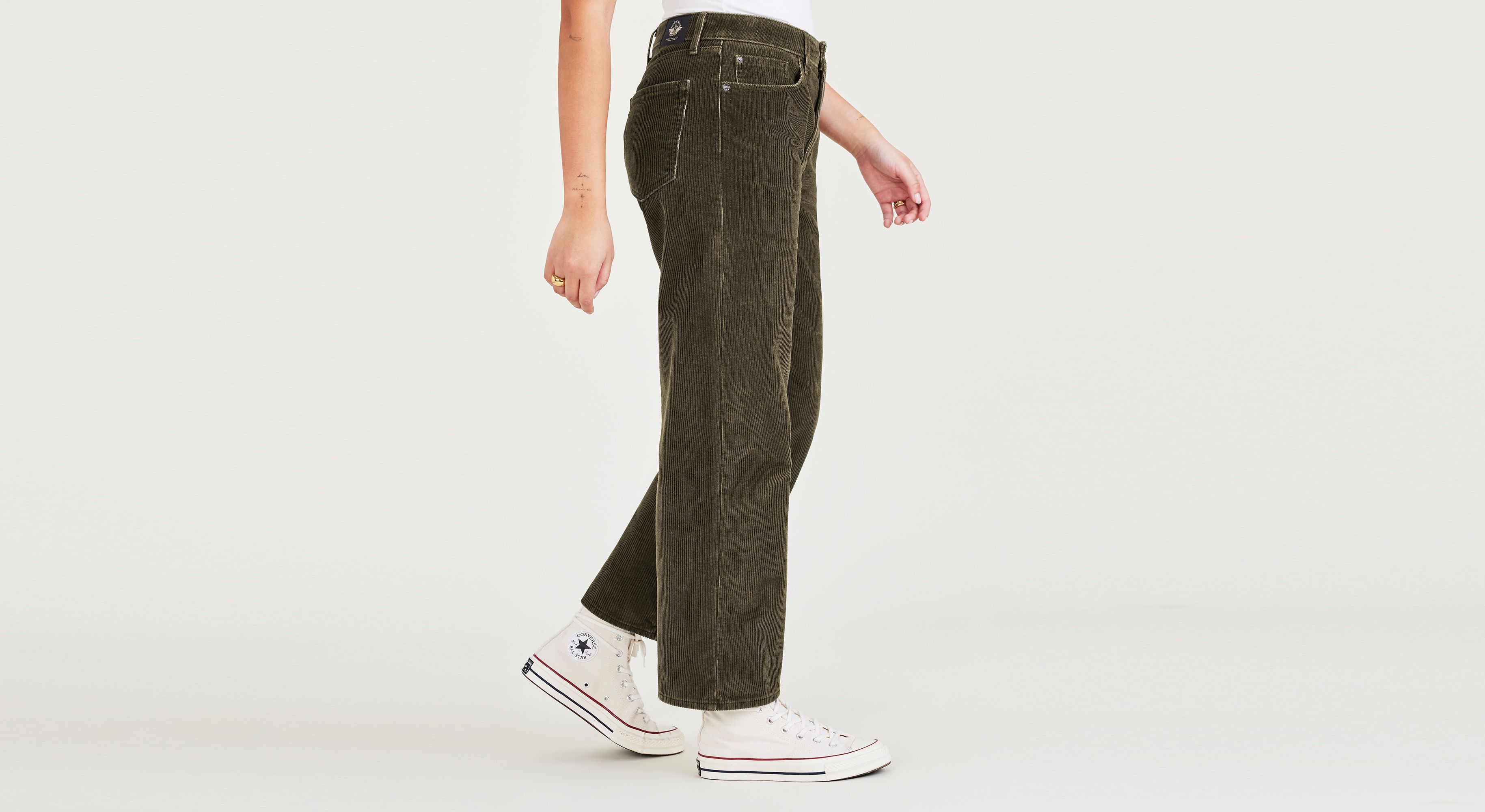 High Waist Jean Cut Straight Fit Pantolon