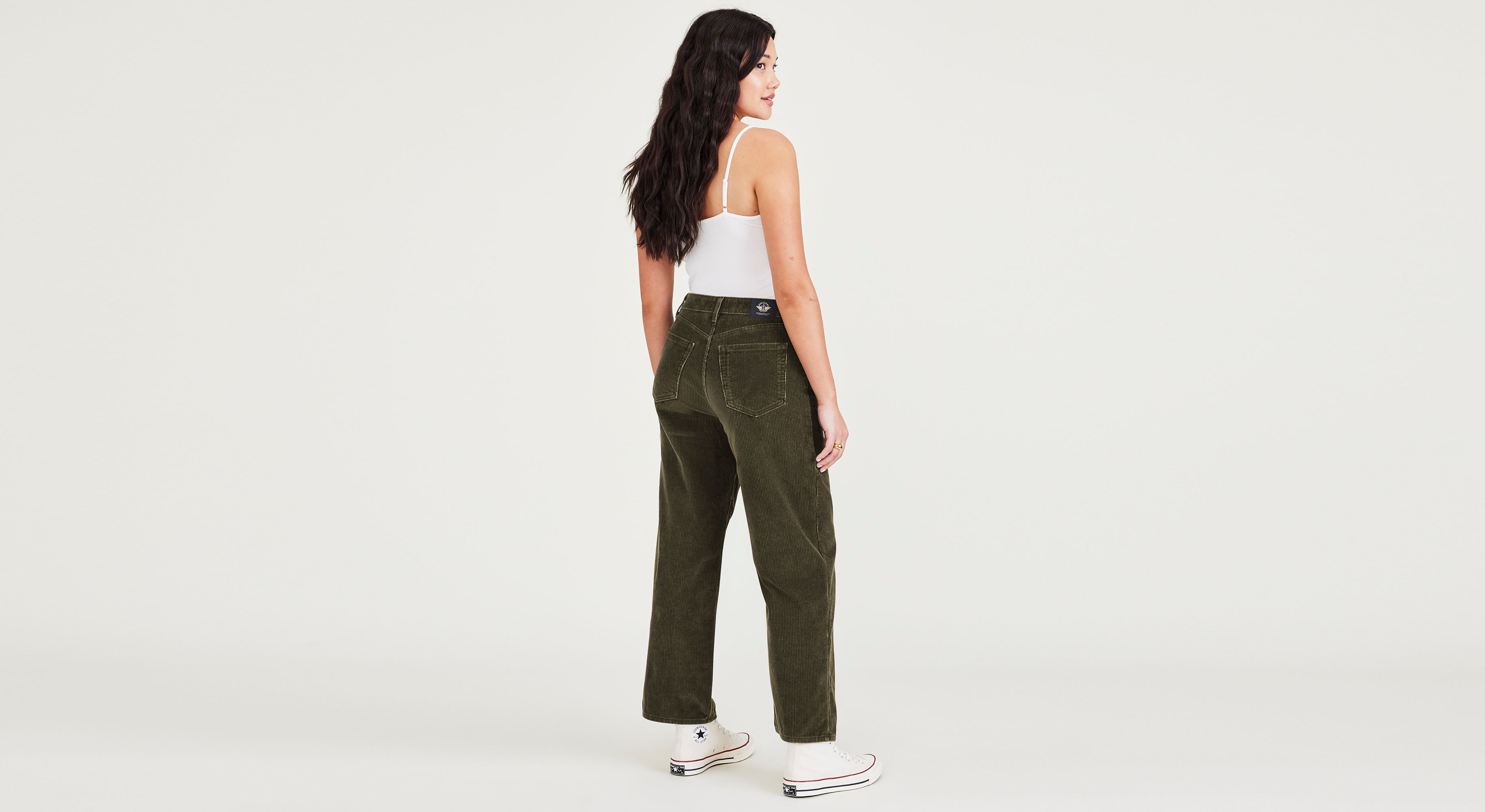 High Waist Jean Cut Straight Fit Pantolon