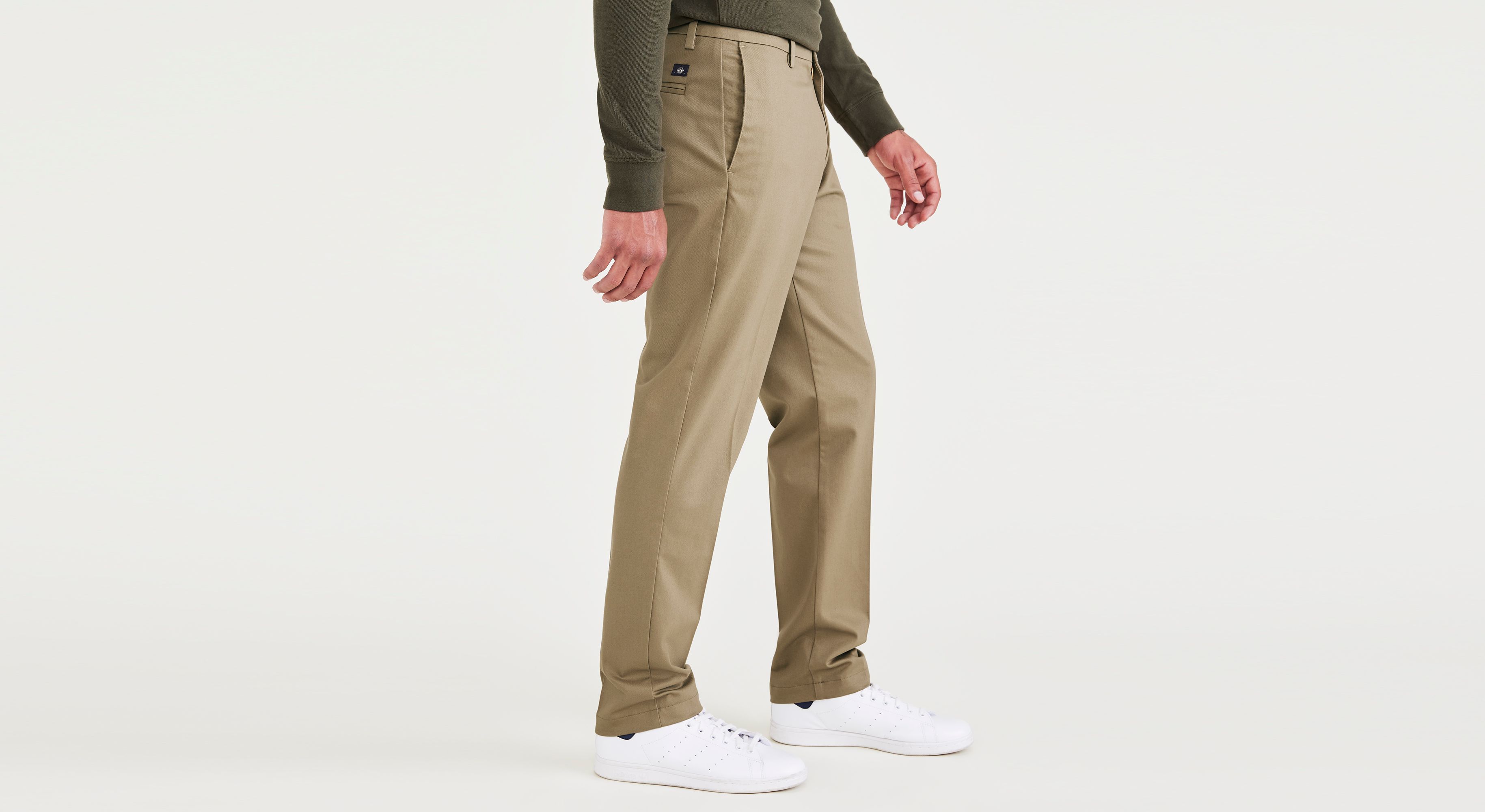 Signature Stain Defender Creased Slim Fit Pantolon