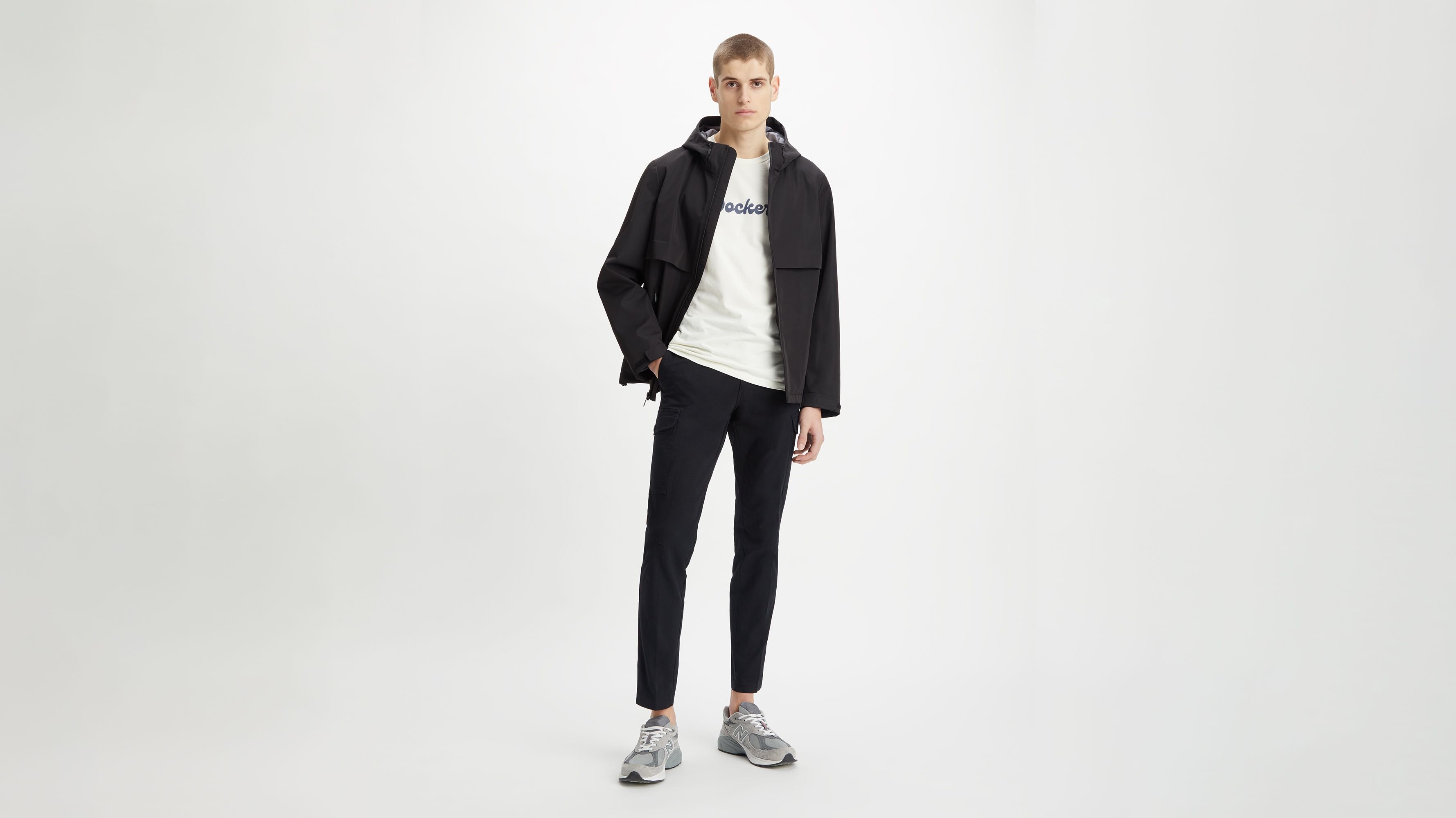 Flex Tech Welded Flange Hoodie Unfilled Siyah Mont