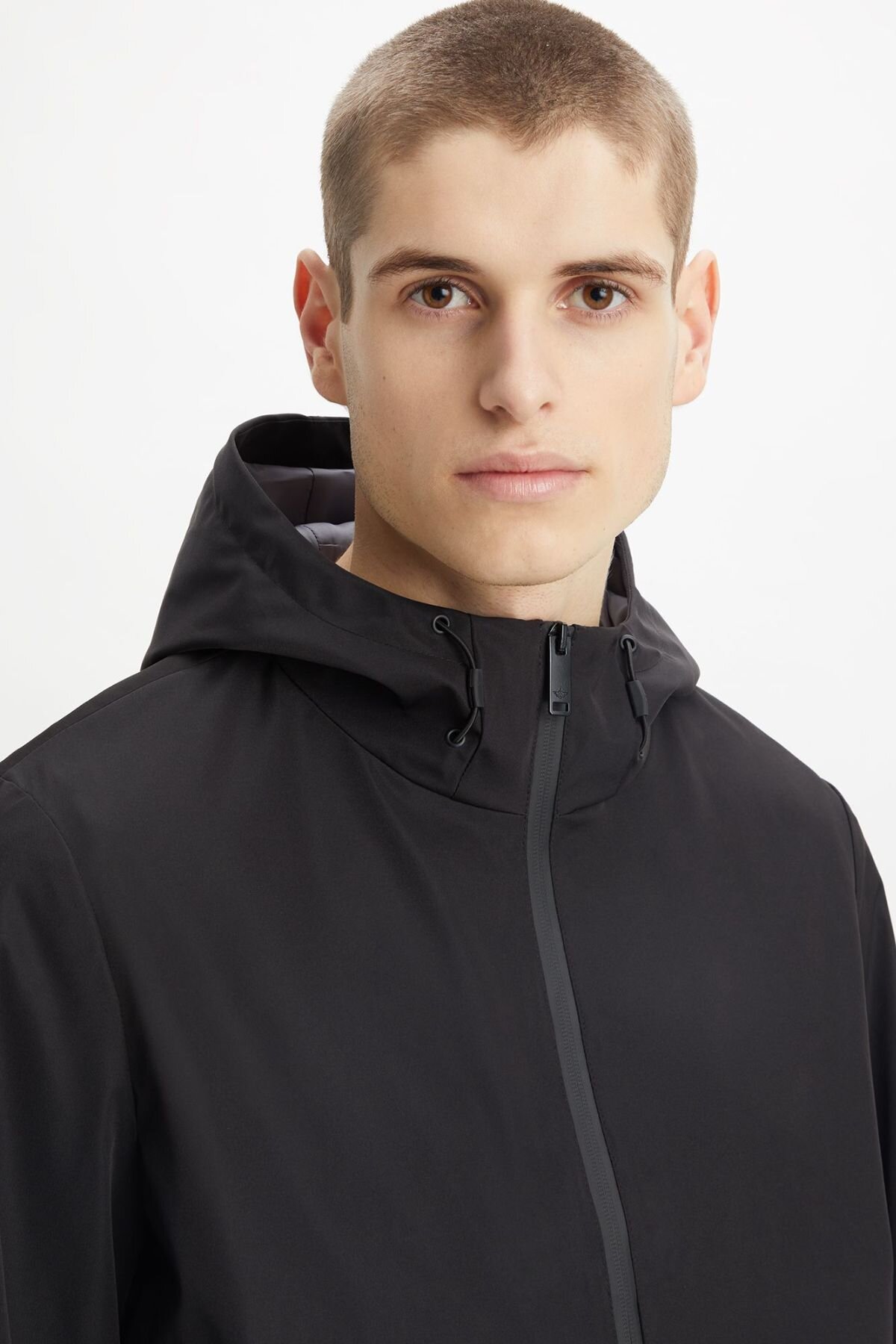 Flex Tech Welded Flange Hoodie Unfilled Siyah Mont