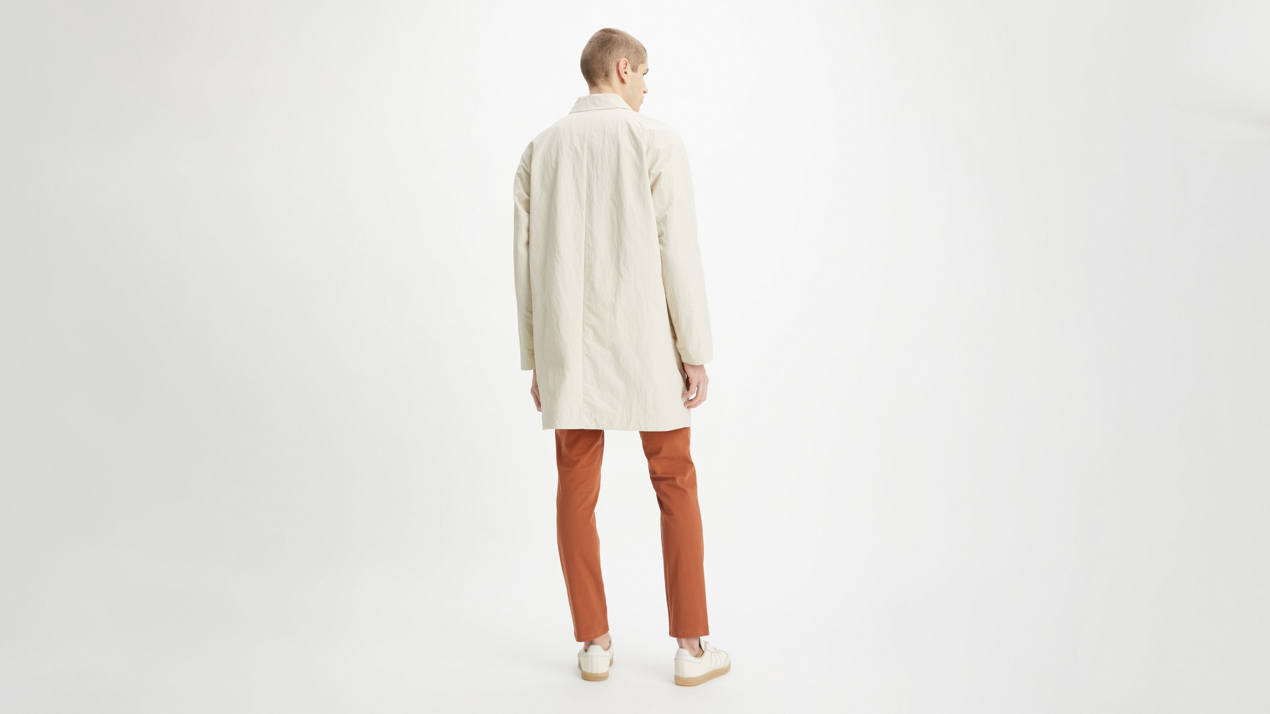 Recycled Sail Simple Bej Trençkot