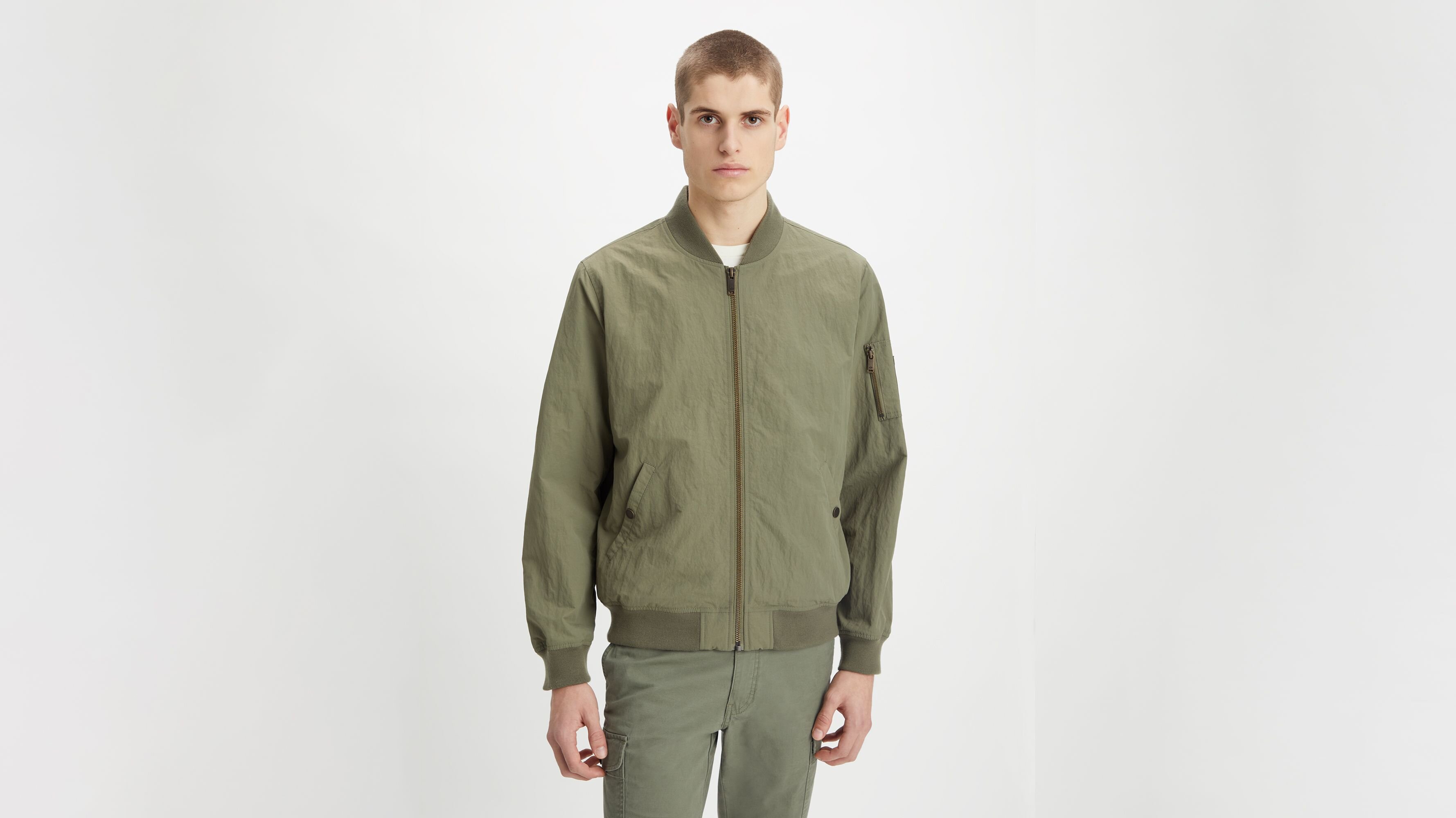 Recycled Sail Nylon Bomber Ceket