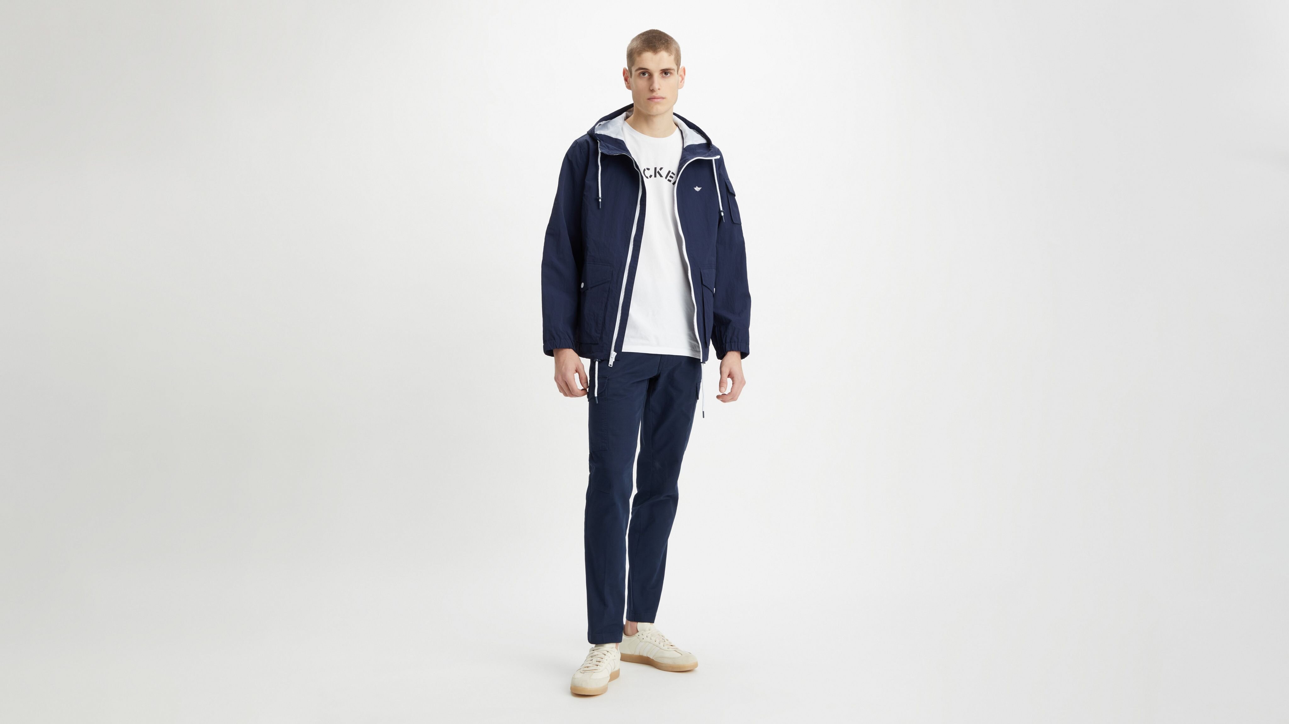 Recycled Sail Lacivert Mont Parka