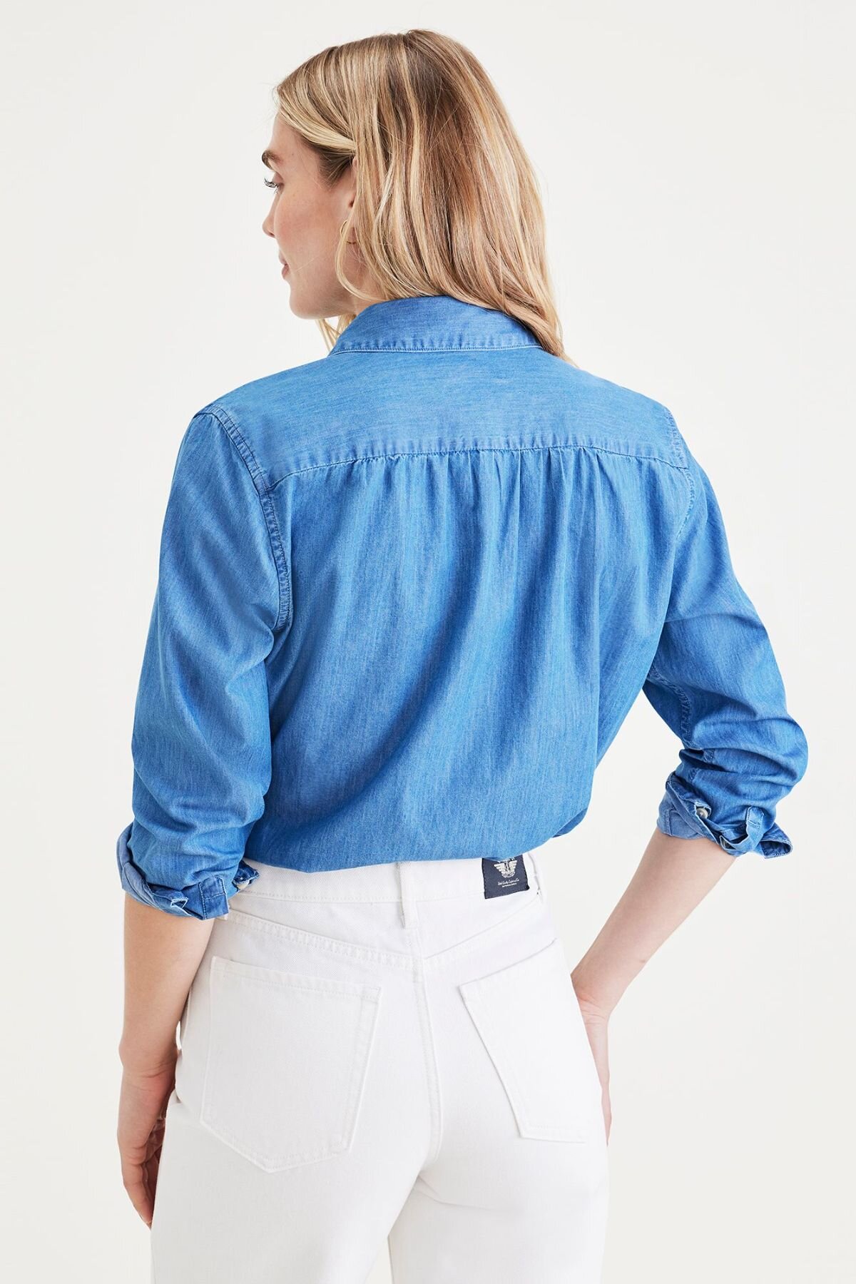 Favorite Button Up Mavi Gömlek, Relaxed Fit