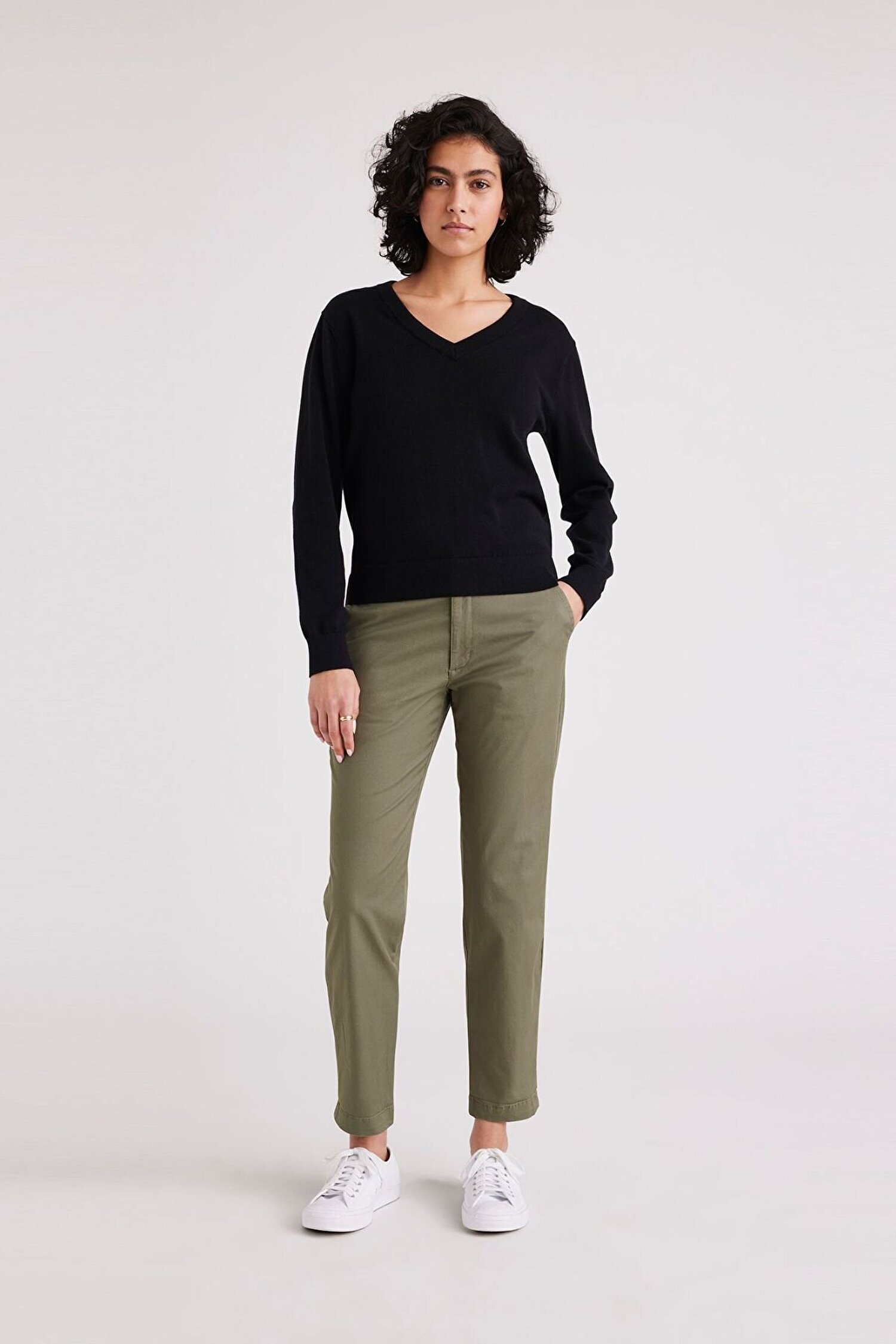 High Waist Weekend Chino Bej Straight Fit Pantolon 2137 | Dockers