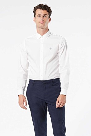 Refined Poplin Beyaz Gömlek