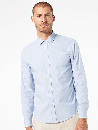 Refined Poplin Mavi Gömlek