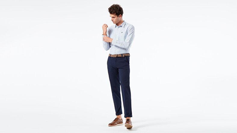 Smart 360 Flex Lacivert Workday Slim Fit Pantolon