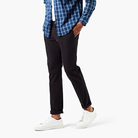 Smart 360 Flex Siyah Ultimate Skinny Fit Chino Pantolon