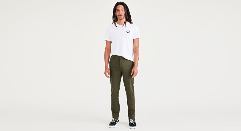 Smart 360 Flex Yeşil Ultimate Skinny Fit Chino Pantolon