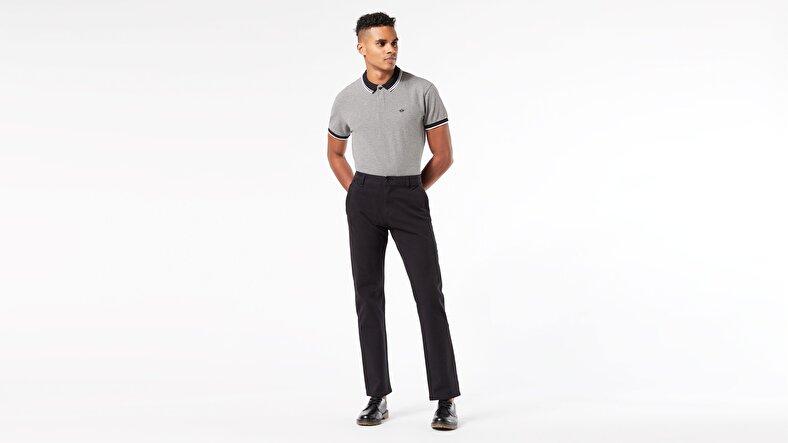 Smart 360 Flex Siyah Ultimate Slim Fit Chino Pantolon