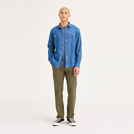 Smart 360 Flex Koyu Yeşil Ultimate Slim Fit Chino Pantolon