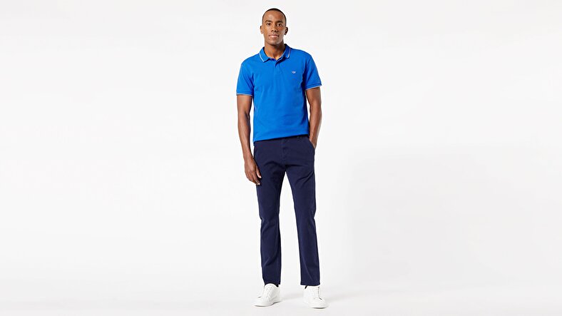 Smart 360 Flex Lacivert Ultimate Slim Fit Chino Pantolon