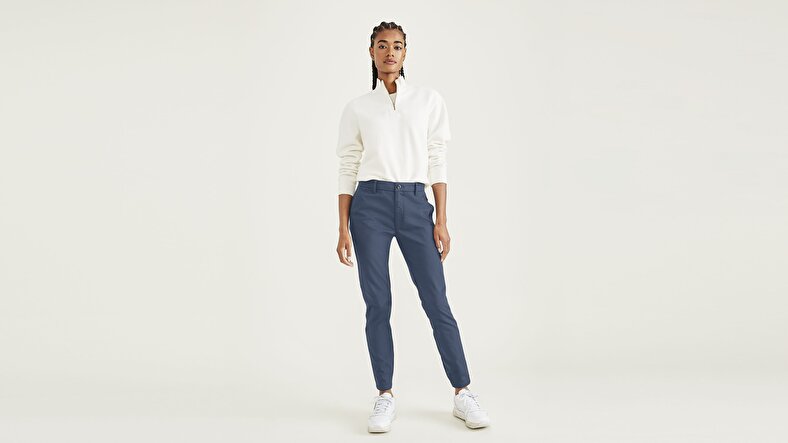 Weekend Chino Lacivert Skinny Fit Pantolon