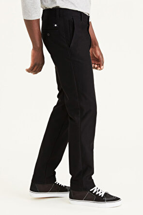 Smart 360 Comfort Knit Siyah Slim Fit Chino Pantolon