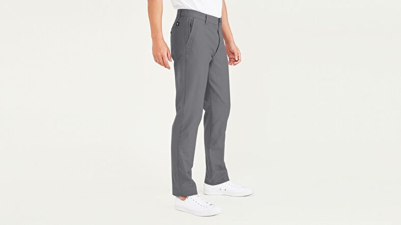 Smart 360 Comfort Knit Gri Slim Fit Chino Pantolon
