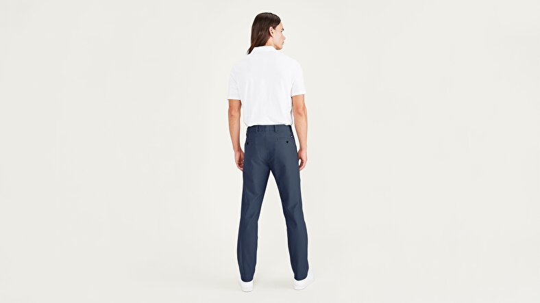 Smart 360 Comfort Knit Lacivert Slim Fit Chino Pantolon