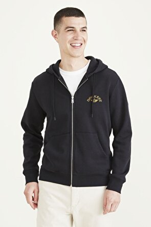 Full Zip Siyah Hoodie