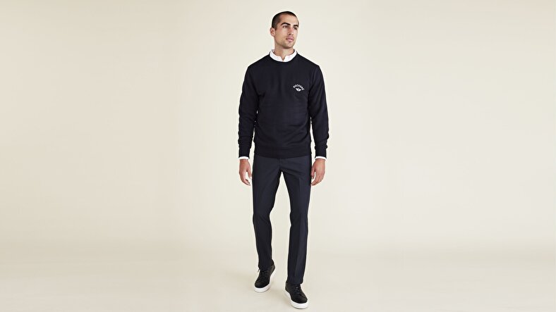 Signature Go Siyah Khaki Slim Fit Pantolon