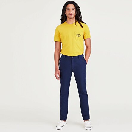 Smart 360 Comfort Knit Lacivert Skinny Fit Chino Pantolon