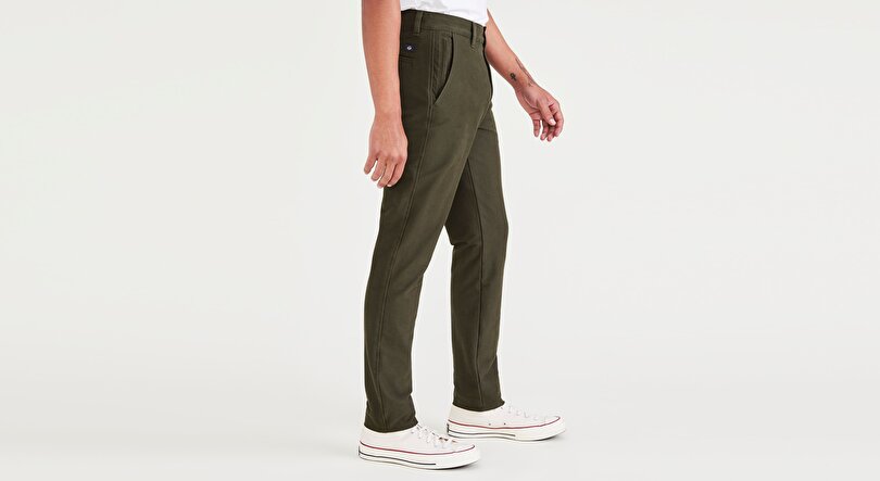 Smart 360 Comfort Knit Yeşil Skinny Fit Chino Pantolon