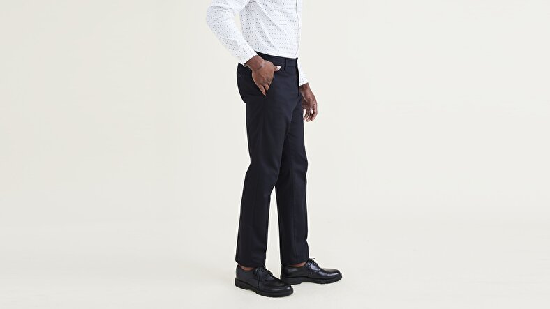 Signature Stain Defender Creased Slim Fit Pantolon