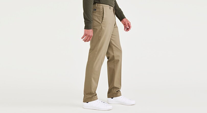 Signature Stain Defender Creased Slim Fit Pantolon