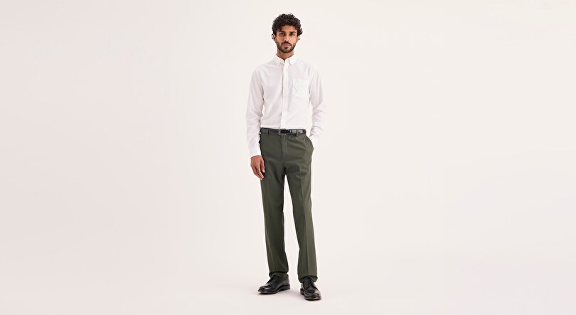 Signature Stain Defender Slim Fit Pantolon