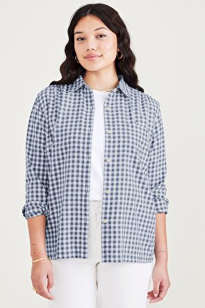 Favorite Button Up Mavi Gömlek, Relaxed Fit