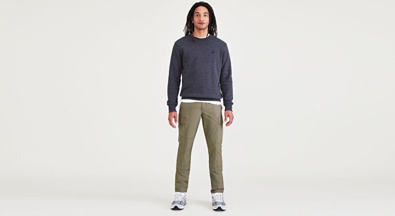 Cargo Yeşil Slim Tapered Pantolon