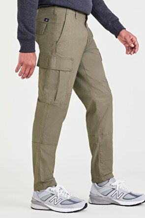 Cargo Yeşil Slim Tapered Pantolon