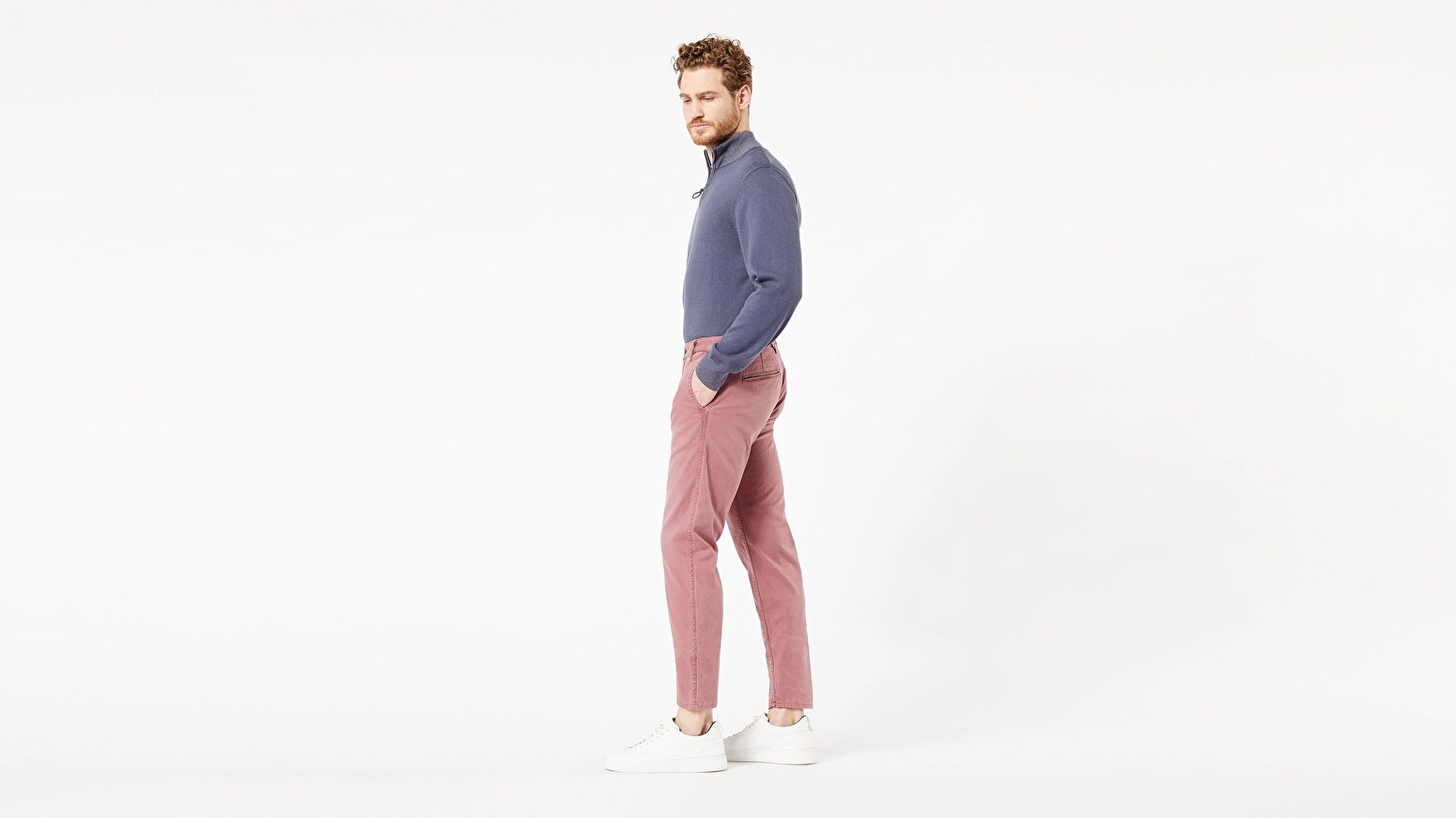 Waterless® Sustainable Alpha Khaki, Tapered Fit Pantolon