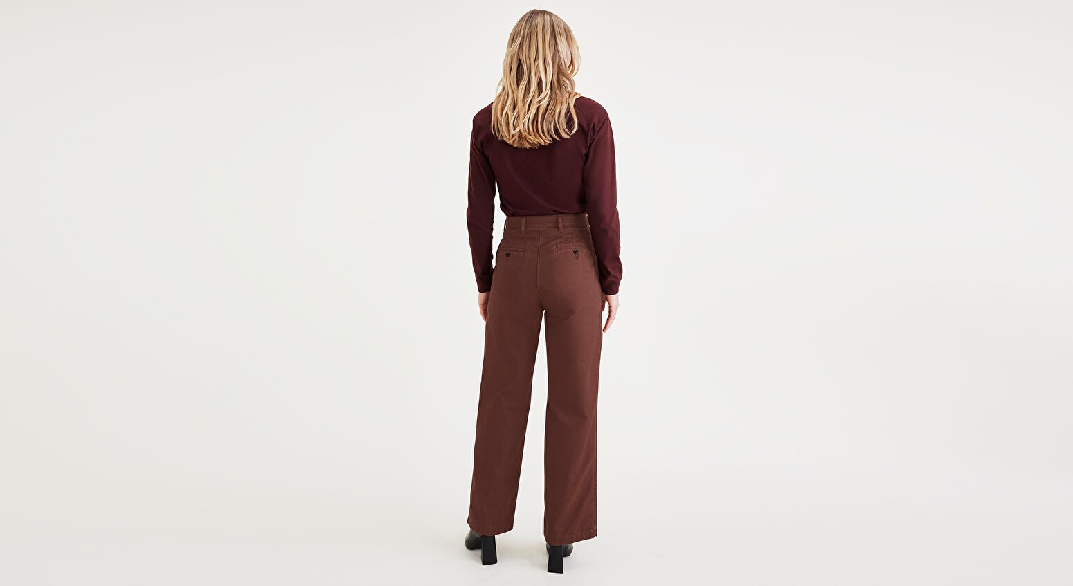 Original Pleated High Wide Pantolon
