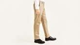Signature Creaseless Bej Slim Fit Pantolon