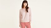 Icon Yuvarlak Yaka Pembe Sweatshirt