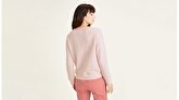 Icon Yuvarlak Yaka Pembe Sweatshirt