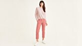 Icon Yuvarlak Yaka Pembe Sweatshirt