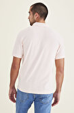 Rib Collar Pembe Polo Tişört
